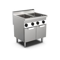 Mareno M0-700 Line Gaspastakoker 80cm, 2x GN1/1, 2x 28 Liter, Staand Model - Gastro-Inox 170.452