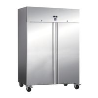 Gastro-Inox RVS 1200 liter vriezer statisch gekoeld met ventilator | 201.005