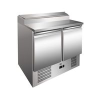 Gastro-Inox RVS Saladette Met 2 Deuren & 5x Gn1/6 Prepareer Unit, Geforceerd Gekoeld, Gastro-Inox 202.005