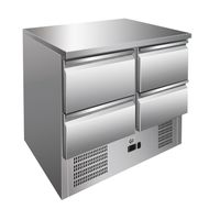 Gastro-Inox RVS Werkbank Met 4 Laden, Geforceerd Gekoeld, Gastro-Inox 202.012
