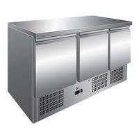 Gastro-Inox RVS Werkbank Met 3 Deuren, Geforceerd Gekoeld, Gastro-Inox 202.015