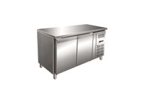 Gastro-Inox RVS GN Vrieswerkbank met 2 Deuren, Geforceerd Gekoeld - 202.221