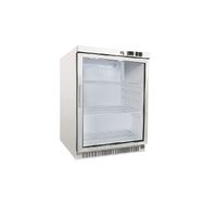 Gastro-Inox Wit Stalen Koeling 200 Liter Met Glasdeur, Statisch Gekoeld Met Ventilator, Gastro-Inox 204.002