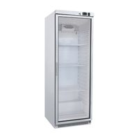 Gastro-Inox Wit Stalen Koeling 400 Liter Met Glasdeur, Statisch Gekoeld Met Ventilator, Gastro-Inox 204.003