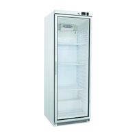Gastro-Inox Wit Stalen Koeling 400 Liter Met Glasdeur, Statisch Gekoeld Met Ventilator, Gastro-Inox 204.003
