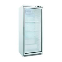 Gastro-Inox Wit Stalen Koeling 600 Liter Met Glasdeur, Statisch Gekoeld Met Ventilator, Gastro-Inox 204.004