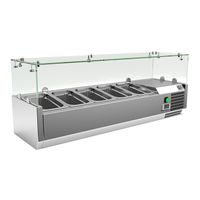 Gastro-Inox RVS Opzetkoelvitrine 5x Gn1/4, Gastro-Inox 209.120