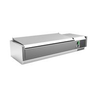 Gastro-Inox RVS Opzetkoeling 3x GN 1/3 + 1x GN 1/2 Met Deksel, Gastro-Inox 209.126
