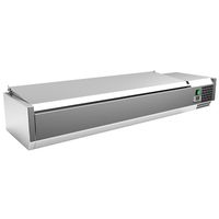 Gastro-Inox RVS Opzetkoeling 5x GN 1/3 + 1x GN 1/2 Met Deksel, Gastro-Inox 209.156