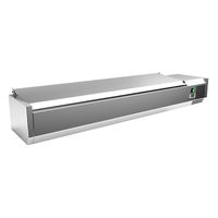 Gastro-Inox RVS Opzetkoeling 8x GN 1/4 Met Deksel, Gastro-Inox 209.161