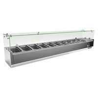 Gastro-Inox RVS Opzetkoelvitrine 10x Gn1/4, Gastro-Inox 209.200