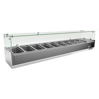 Gastro-Inox RVS Opzetkoelvitrine 9x GN 1/3, Gastro-Inox 209.205