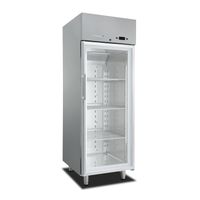 Marecos Softline Roestvaststalen GN2/1 Koeling met Glasdeur 700 Liter - Geforceerd Gekoeld - Gastro-Inox 221.022