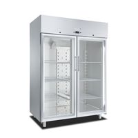 Marecos Softline Roestvaststalen GN2/1 Koeling met Glasdeur 1400 Liter, Geforceerd Gekoeld - Gastro-Inox 221.032