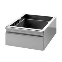 Gastro-Inox Lade voor Onderbouw van RVS, 680mm Diep - 301.703