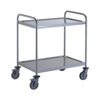Serveerwagen 2 Bladen Roestvast Staal AISI 304 800x500mm - 307.110