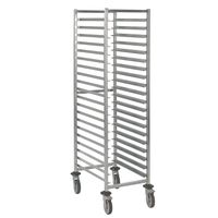 Regaalwagen 600x400mm van Roestvast Staal AISI 304 20 Etages - 307.124