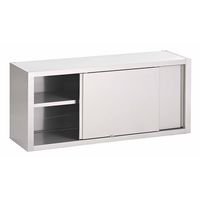 Gastro-Inox RVS Wandkast Met Schuifdeuren 1000(l)x400(d)x600(h)mm, Gastro-Inox 313.101