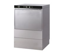 Gastro-Inox Vaatwasmachine Elektronisch Met Afvoerpomp En Zeepdispenser, 50x50, 230v, Gastro-Inox 400.107