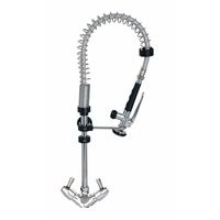 Gastro-Inox Monobloc Voorspoeldouche Met Draaihendels. Totale Hoogte 700mm, Gastro-Inox 402.101