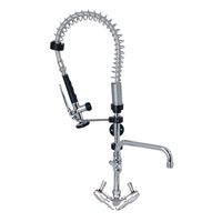 Gastro-Inox Monobloc Voorspoeldouche Met Draaihendels/zwenkkraan. Totale Hoogte 700mm, Gastro-Inox 402.105