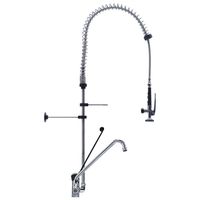Gastro-Inox Monobloc Voorspoeldouche Met Handsfree En Zwenkkraan van 250mm. Totale Hoogte 1200mm, Gastro-Inox 402.111