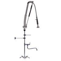 Automatische Monobloc Voorspoeldouche met Draaihendels en Zwenkkraan 1300mm - 402.113