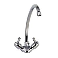 Gastro-Inox Monobloc Ø18mm Mengkraan Met Draaihendels, Lengte 200mm, Gastro-Inox 402.240