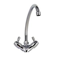 Gastro-Inox Monobloc Ø18mm Mengkraan Met Draaihendels, Lengte 300mm, Gastro-Inox 402.241