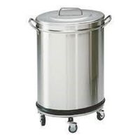 Afvalbak 95 Liter met Losse Deksel Roestvast Staal AISI 304 - 403.102