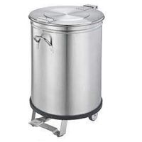 Afvalbak 75 Liter met Pedaalbediening Roestvast Staal AISI 304 - 403.106