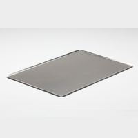 Aluminium bakplaat, en (600x400mm) met open hoeken, randen 45°