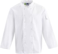 Whites Vegas koksbuis lange mouw wit S | A134-S