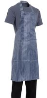 Whites waterdicht schort blauw-wit gestreept | A580