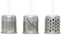 KitchenAid 5KSMEVMSC 3-delige roterende raspenset voor mixer 5KMVSA (F661)