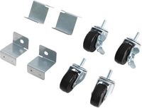 Polar AJ542 Standaard & Wielen met Beugels en Rem (4 Stuks)