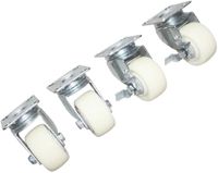 Polar AK068 Standaard en Zwenkwielen met Rem (4 Stuks)