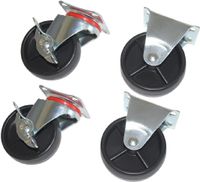 Polar AM400 Standaard en Zwenkwielen met Rem (4 Stuks)