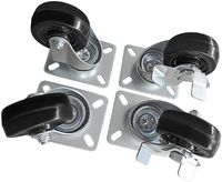 Polar AS858 zwenkwielen (4 stuks)