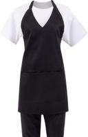 Halterschort Met V-Hals Zwart | Gastronoble B128 Whites 