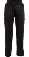 Chef Works unisex slim fit cargo broek zwart L | B222-L