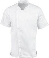 Chef Works Springfield unisex koksbuis met rits wit XL | B471-XL