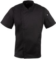 Chef Works Springfield unisex koksbuis met rits zwart XL | B472-XL