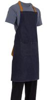 Whites Southside Halterschort Blauw Denim, Whites Chefs Clothing B980