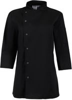 Whites Chefs Clothing Whites Dames Getailleerde Koksjas Zwart Maat S - BA110-S