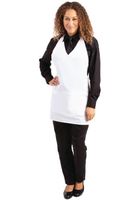 Whites Halterschort Met V-Hals en zak | Wit | BB138
