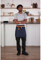 Whites Southside Sloof Blauw Denim 43x70cm, Whites Chefs Clothing BB465