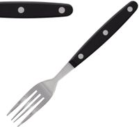 Olympia steakvork zwart heft per 12 stuks | C135