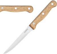 Olympia steakmessen | rvs & houten heft | 21,5cm | C136