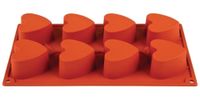 Pavoni Formaflex silconen bakvorm | 8 hartjes | CB167
